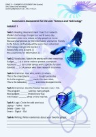 Суммативное оценивание за раздел (СОР) по английскому языку для 9 класса. IV четверть. Раздел: «Science and Technology» (2 варианта + ключи)