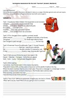 Комплект суммативных работ (СОР) по английскому языку для 9 класса за 4 четверть по темам «Survival» и «Travel & Sightseeing» (Module 9-10).